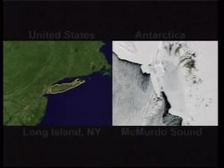 NASA animation of two icebergs it says could collide News Clip