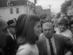 Janet Auchincloss and Lewis Polk Rutherfurd Wedding Stock Footage