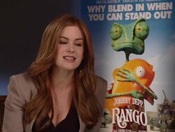 INTERVIEW Isla Fisher on listening to her own voice, not being self conscience of her voice at the Rango Interviews at London England. (Footage by WireImage Video/GettyImages) Stock Footage