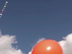 Helium balloon. Fun. Stock Footage