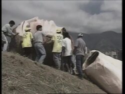 VENEZUELA: GIANT ICON OF JESUS BUILT TO CELEBRATE CHRISTMAS News Clip