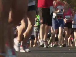 Bank of America Chicago Marathon, October 9, 2011 Stock Footage