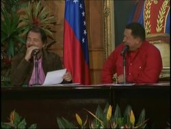 Chavez accuses Colombia and US of plotting "agression" News Clip