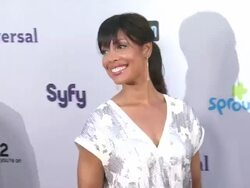 Gina Torres at the NBC Universal Press Tour All-Star Party at Los Angeles CA. (Footage by WireImage Video/Getty Images Entertainment Video) Stock Footage
