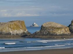 Oregon Coast lighthouse Stock Footage