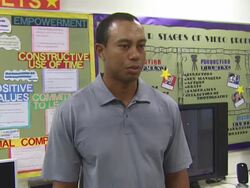 5th Annual Tiger Woods Learning Center Block Party Stock Footage