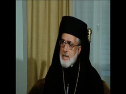 SYND 21 8 74  ARCHBISHOP LAKOVOS OF AMERICA INTERVIEW News Clip