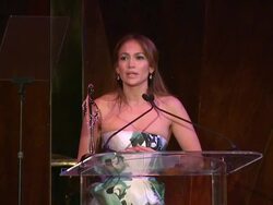 SPEECH - Jennifer Lopez at March of Dimes Celebration of Babies Luncheon Honoring Jennifer Lopez in Los Angeles, CA on 12/06/13 Stock Footage