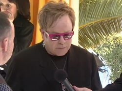 Sir Elton John at the 19th Annual Elton John AIDS Foundation Academy Awards Viewing Party at West Hollywood CA. (Footage by WireImage Video/GettyImages) Stock Footage