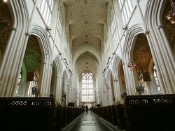 Historic City Of Bath Experiences Spring Weather. Stock Footage
