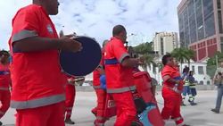 CLEAN : Rio street cleaners swing to samba to honour national day News Clip
