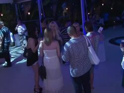 ATMOSPHERE: guests at the Official Kickoff Party - MBFW Miami Swim 2012 Stock Footage
