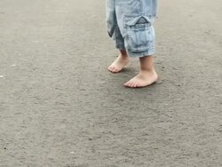 Boy running Stock Footage