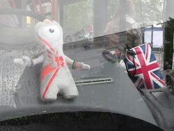 Lewis Hamilton is the first torch relay runner as Stock Footage