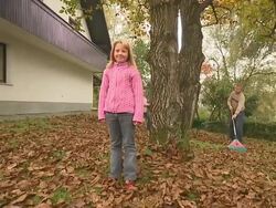 Autumn Chores Stock Footage