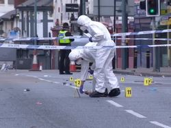 Forensics at Scene of Riot Car Deaths News Clip