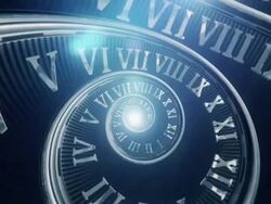 Spiral Clock (Dark, without Handles) - Loop Stock Footage