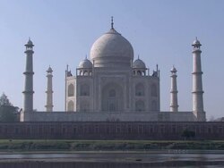 Taj Mahal Agra India Stock Footage