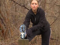 Pam's Hamstring Stretch - Multi Perspective Stock Footage