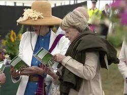 Prince Charles and Camilla Visit Sandringham Flower Show News Clip