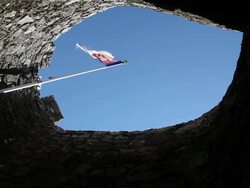 Sintra, Castle of the Moors (Castelo dos Mouros), castle keep, Sintra  Stock Footage