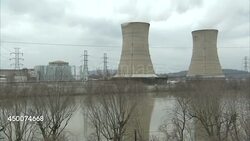 Cooling towers at Three Mile Island News Clip