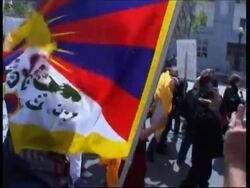 WRAP People in protest march ADDS arrives at Chinese consulate News Clip