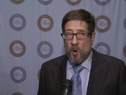 INTERVIEW: James Steinberg on what tonight is all about, on the goals of the Harold and Mimi Charitable Trust. Stock Footage