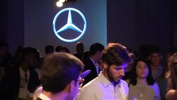 Mercedes-Benz Kiev Fashion Days in Ukraine Stock Footage