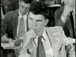 1946: HARVARD: * Students in sport coats, ties, listening to lecture. Professor & Physical Anthropologist Earnest A. Hooten SOT saying took millions of years to evolve, last 30,000 man has backslid, '...mechanized. moronic man moves toward extinction  Instructional Video