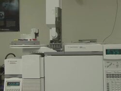 Gas-Chromatography-Mass-Spectrometry machine, Canada Stock Footage
