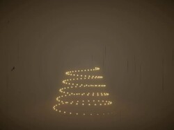 Christmas Tree Sepia Effect HD Stock Footage