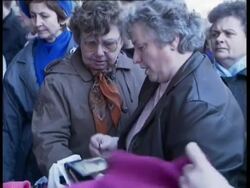 East Germans visit west after fall of Berlin Wall Stock Footage