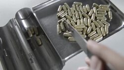 Counting medicine Stock Footage