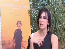 INTERVIEW: Nadine Labaki on not using people's with acting experience, how she chooses them, her process at the Where Do We Go Now? Interview: 64th Cannes Film Festival at Cannes . (Footage by WireImage Video/GettyImages) Stock Footage