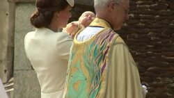 Duchess of Cambridge Carrying Princess Charlotte News Clip