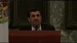 Iranian president addresses audience at university News Clip