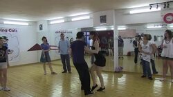 CLEAN : Swing dancing gets toes tapping in crisis News Clip