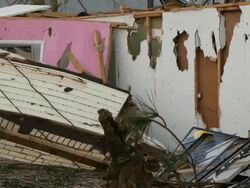 Widespread Damage And Casualties After Tornadoes Rip Through South Stock Footage