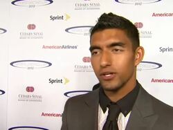 INTERVIEW: AJ Delagarza on why he wanted to attend at 27th Anniversary Sports Spectacula Stock Footage