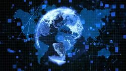 Technology background,blue color Stock Footage