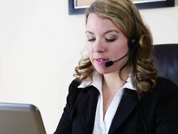 Customer Service Woman Stock Footage