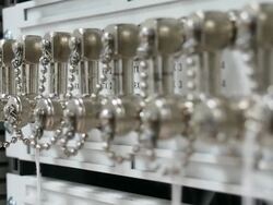 HD Focusing: MUX Multiplexer node in Data Telecommunication Server Room Stock Footage