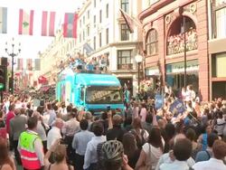 Olympic Torch Relay - Day 69 Stock Footage