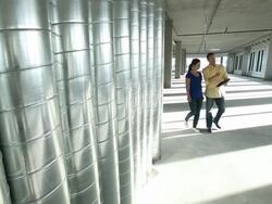 Start up business in raw space Stock Footage