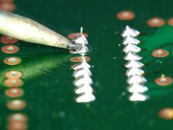 Hand Soldering Stock Footage