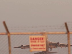 Airplane B747 Takeoff. Stock Footage