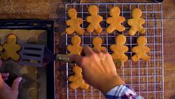 Preparing Christmas Cookies in Domestic Kitchen Stock Footage