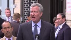 NY Mayor Tours Facility for Detained Children News Clip