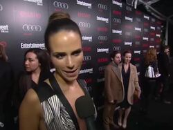 INTERVIEW - Jordana Brewster at Entertainment Weekly Hosts Celebration Honoring the Screen Actors Guild AwardsÂ¨ Nominees on 1/26/13 in Los Angeles, CA. Stock Footage